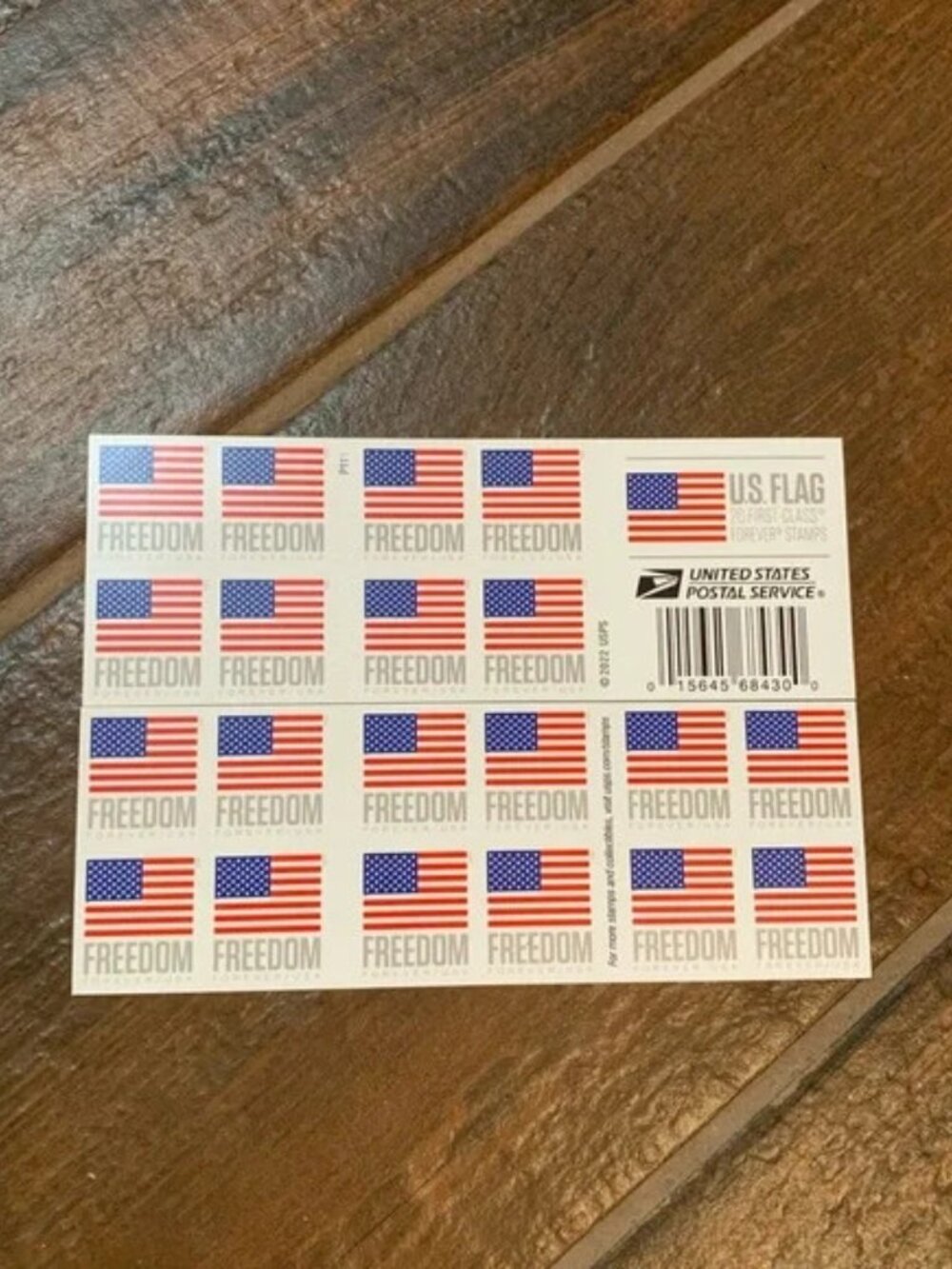 6000 Forever Stamps 2023 （300 Booklets of 20 6000 stamps)